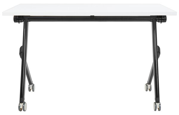 Skládací psací stůl BENDI Bílá 120 cm 60 cm s koly