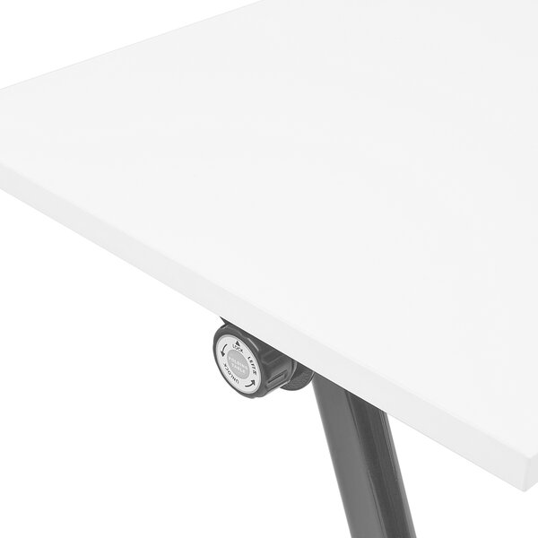 Skládací psací stůl BENDI Bílá 120 cm 60 cm s koly