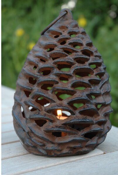 Kovová lucerna (výška 18 cm) Pine Cone – Esschert Design