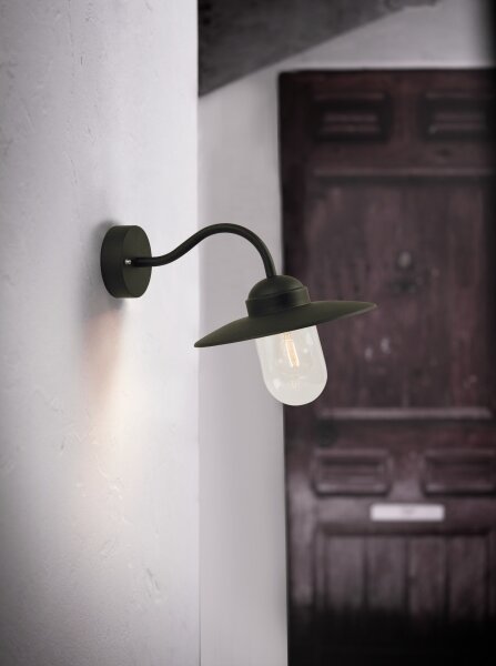 Nordlux - Venkovní nástěnná lampa LUXEMBOURG 1xE27/60W/230V IP54 černá