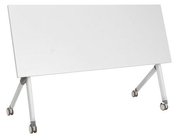 Skládací psací stůl BENDI Bílá 160 cm 60 cm s koly