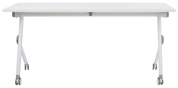 Skládací psací stůl BENDI Bílá 160 cm 60 cm s koly