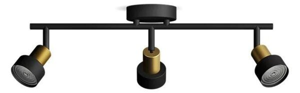Philips Conduit bodové svítidlo 3x GU10 5W bez zdroje 48,5cm IP20, černé/zlaté