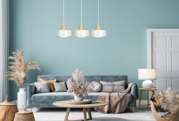 Lustr na lanku TORIN 3xE27/15W/230V bílá