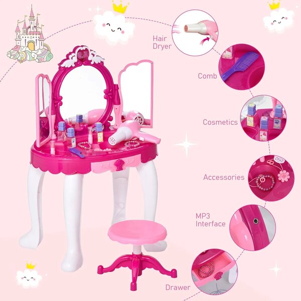 Playglam™ Dívčí Mini Toaletní Stolek Na Převlékání
