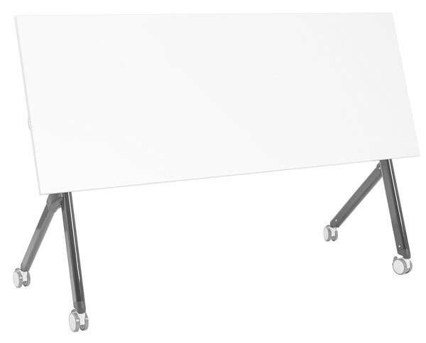 Skládací psací stůl BENDI Bílá 160 cm 60 cm s koly
