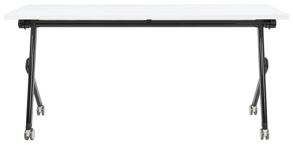 Skládací psací stůl BENDI Bílá 160 cm 60 cm s koly