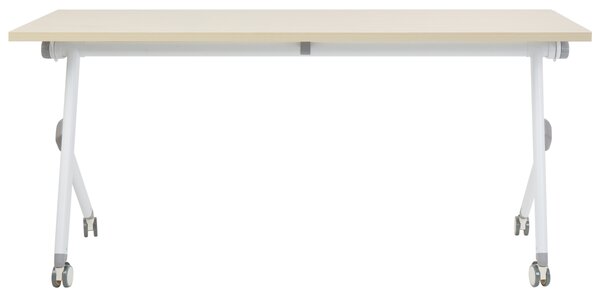 Skládací psací stůl BENDI Světle hnědá 160 cm 60 cm s koly