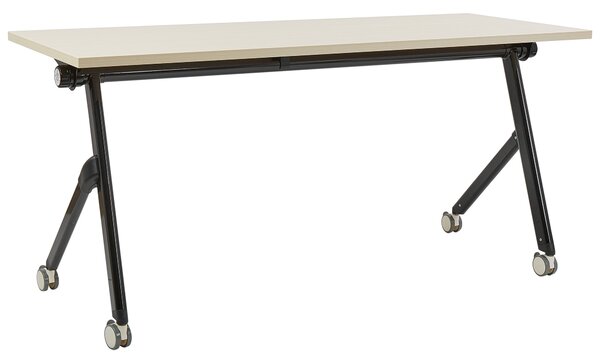 Skládací psací stůl BENDI Světle hnědá 160 cm 60 cm s koly