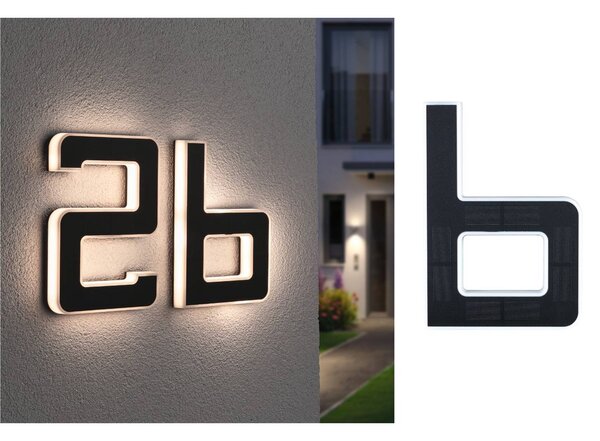 Paulmann LED solární písmeno b