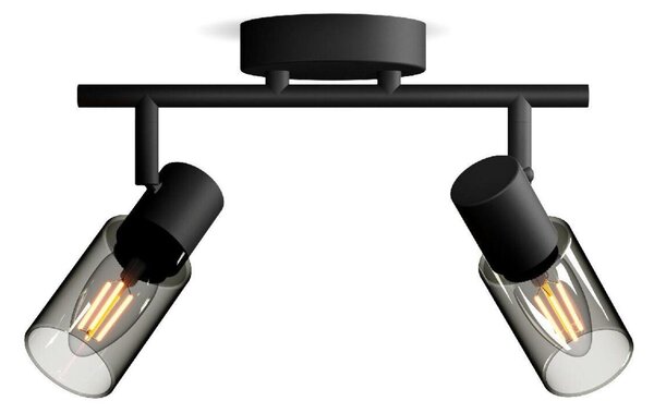 Philips Palms bodové svítidlo 2x E14 25W bez zdroje 27,5cm IP20, černé