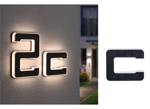 Paulmann LED solární písmeno c