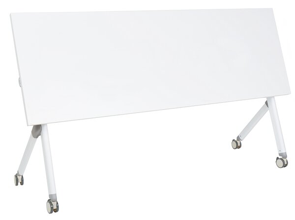 Skládací psací stůl BENDI Bílá 180 cm 60 cm s koly