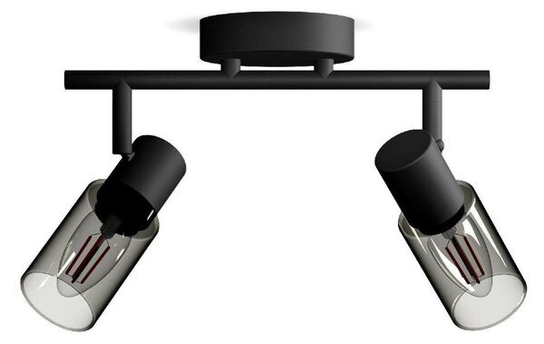 Philips Palms bodové svítidlo 2x E14 25W bez zdroje 27,5cm IP20, černé