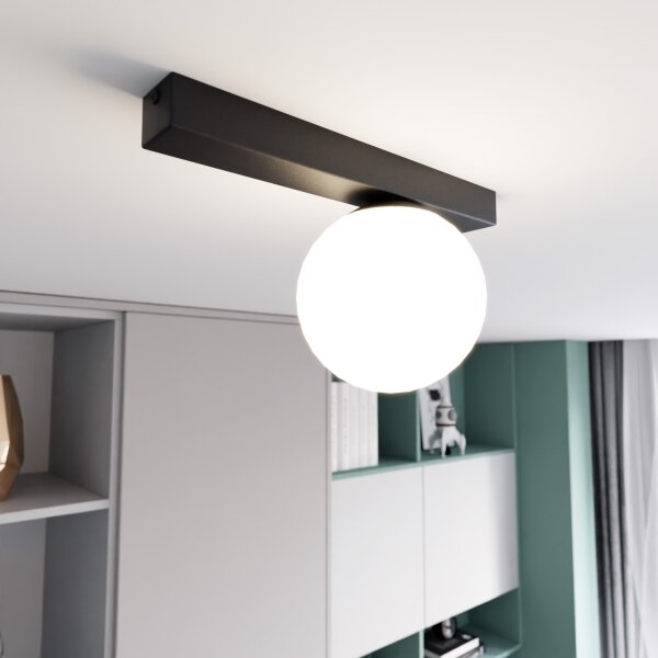 Stropní svítidlo FIT 1xE14/10W/230V černá/bílá