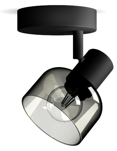 Philips Sleet bodové svítidlo 1x E14 25W bez zdroje 13cm IP20, černé