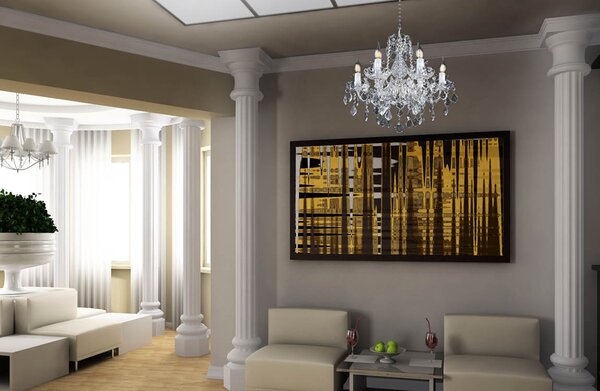 Křišťálový lustr EL110604oPB, Varianta Stříbrný