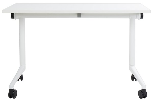 Skládací psací stůl CAVI Bílá 120 cm 60 cm s koly