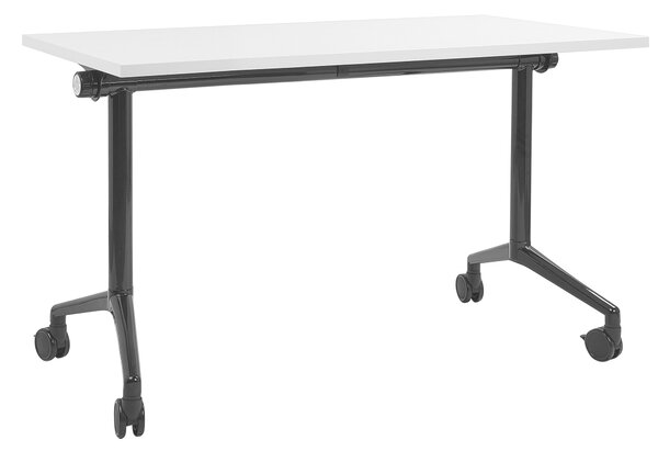 Skládací psací stůl CAVI Bílá 120 cm 60 cm s koly