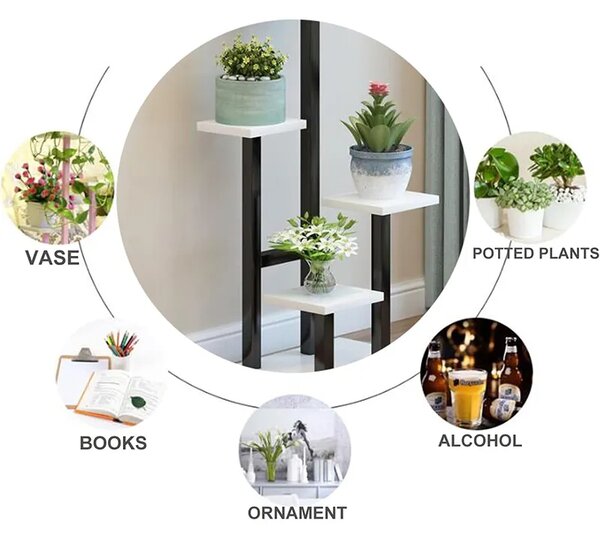 Bloomnest™ 4patrový Pojízdný Stojan Na Rostliny