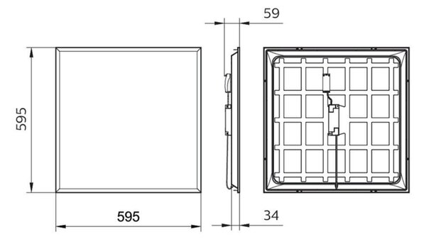 Philips LED panel Projectline 6060 3200lm 4000K