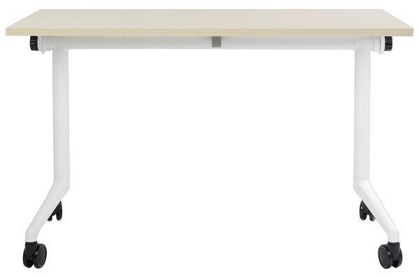 Skládací psací stůl CAVI Světle hnědá 120 cm 60 cm s koly