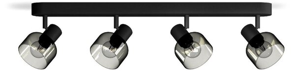 Philips Sleet bodové svítidlo 4x E14 25W bez zdroje 63cm IP20, černé