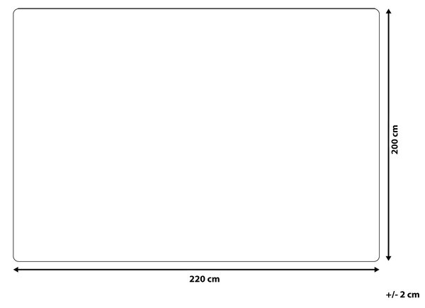 Deka CHAAB 200 x 220 cm Krémově bílá