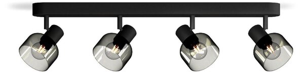 Philips Sleet bodové svítidlo 4x E14 25W bez zdroje 63cm IP20, černé