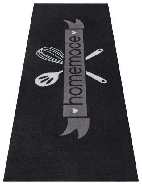 Hanse Home, Běhoun Cook & Clean 105732 Black White Grey, 50x150, černá, kuchyně