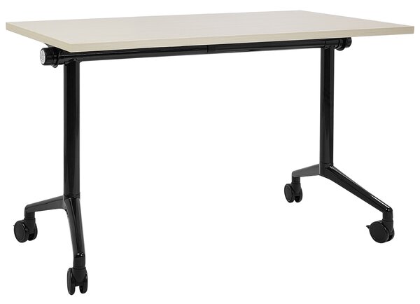 Skládací psací stůl CAVI Světle hnědá 120 cm 60 cm s koly