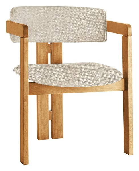 Kalune Design Jídelní židle CO z masivu světle béžová/dub