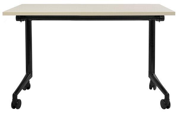 Skládací psací stůl CAVI Světle hnědá 120 cm 60 cm s koly