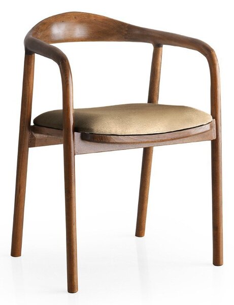 Kalune Design Jídelní židle PA z masivu světle hnědá/přírodní hnědá