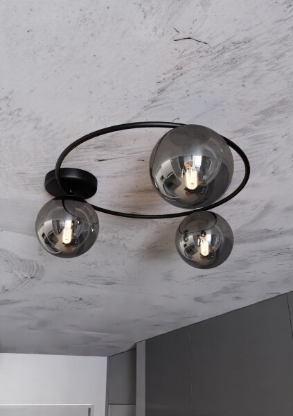 Stropní svítidlo SOPRA 3xE14/10W/230V černá