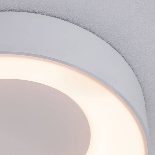 Paulmann HomeSpa Casca LED stropní svítidlo Ø 30 cm bílé, stmívatelný, Bílá / opál, Koupelna, kov, Moderní