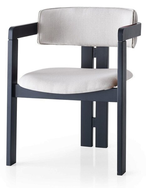 Kalune Design Jídelní židle CO z masivu krémová/černá
