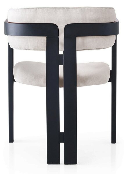 Kalune Design Jídelní židle CO z masivu krémová/černá