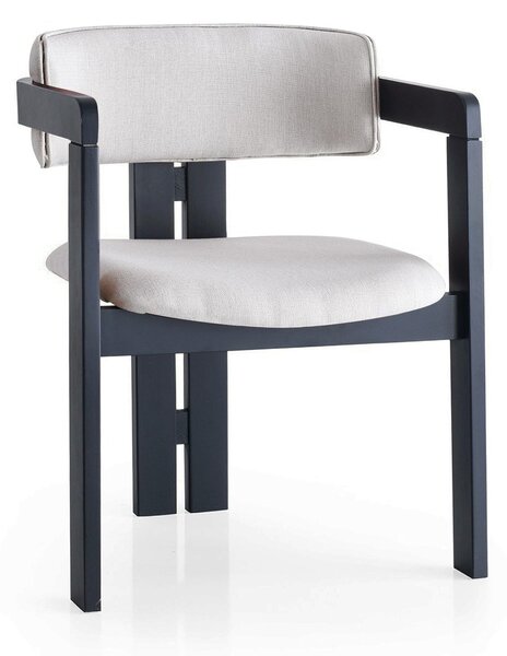 Kalune Design Jídelní židle CO z masivu krémová/černá