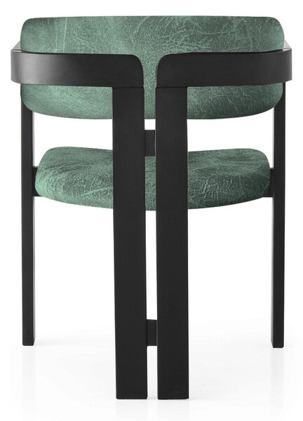 Kalune Design Jídelní židle CO z masivu zelená/černá