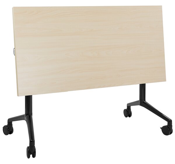 Skládací psací stůl CAVI Světle hnědá 120 cm 60 cm s koly