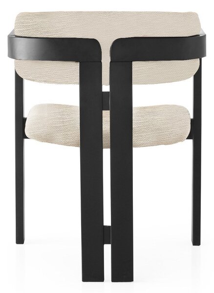 Kalune Design Jídelní židle CO z masivu světle šedá/černá