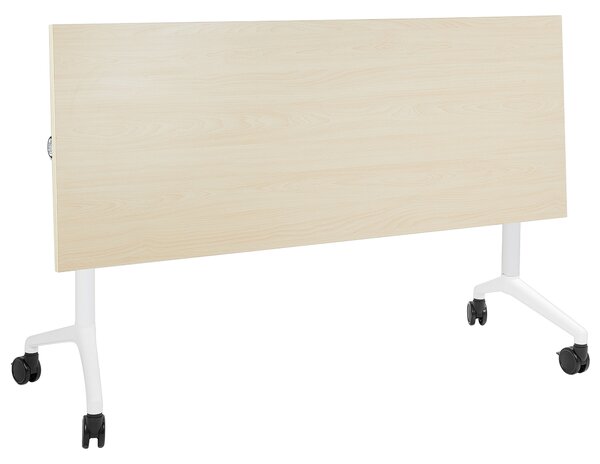 Skládací psací stůl CAVI Světle hnědá 160 cm 60 cm s koly