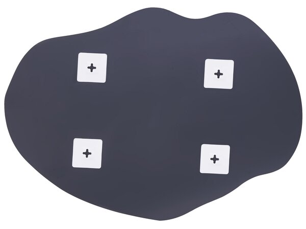 Zrcadlo FALAISE 50 cm 70 cm Stříbrná