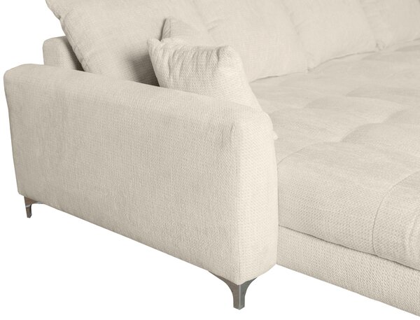 ROHOVÁ SEDAČKA, textil, šedobéžová Carryhome - Sedací soupravy