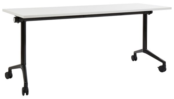 Skládací psací stůl CAVI Bílá 180 cm 60 cm s koly