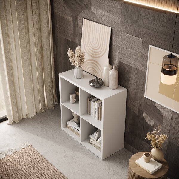 ADRK Furniture Regál Cleo III BS-CLE-III-W