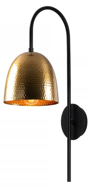 Opviq Nástěnná lampa Tato černá/mosaz