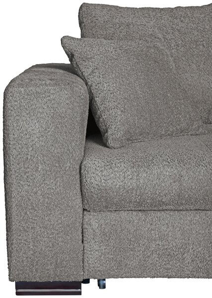ROHOVÁ SEDAČKA, textil, šedá Carryhome - Sedací soupravy