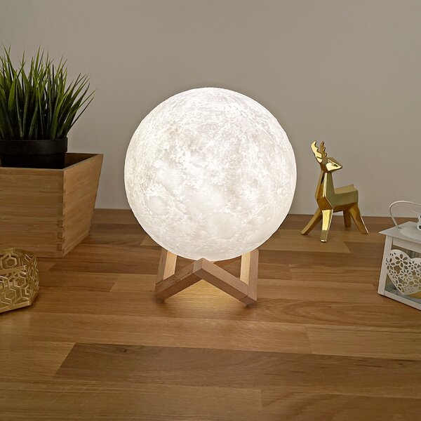 LED svítící Měsíc 20cm